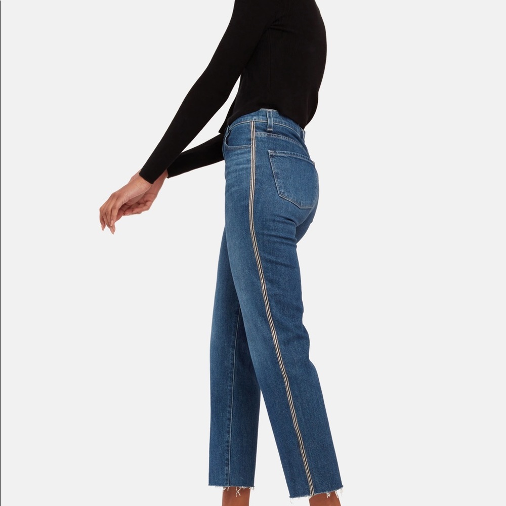 J Brand Jules Urbanite High Rise Straight Leg Ankle Jeans